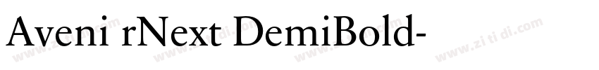 Aveni rNext DemiBold字体转换